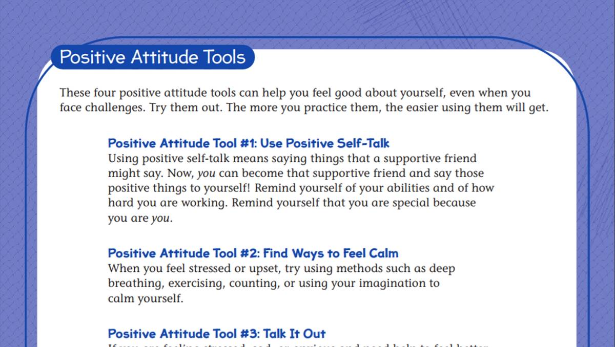 Positive Attitude Tools