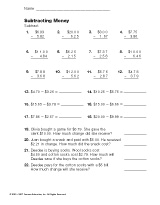 Subtracting Money