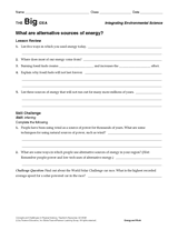 What Are Alternative Sources of Energy?